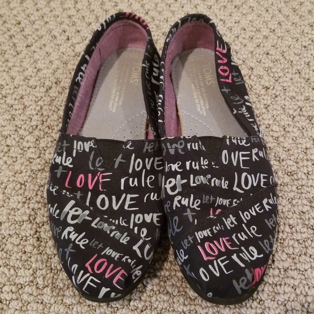 Toms Let Love Rule Shoes